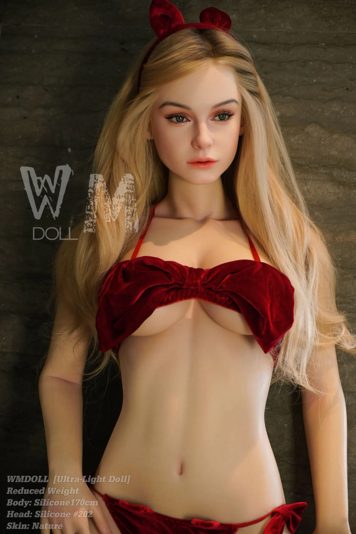170cm (5ft7) Copa D Silicona ultraligera realista Silicona Muñeca sexual Cabeza #202